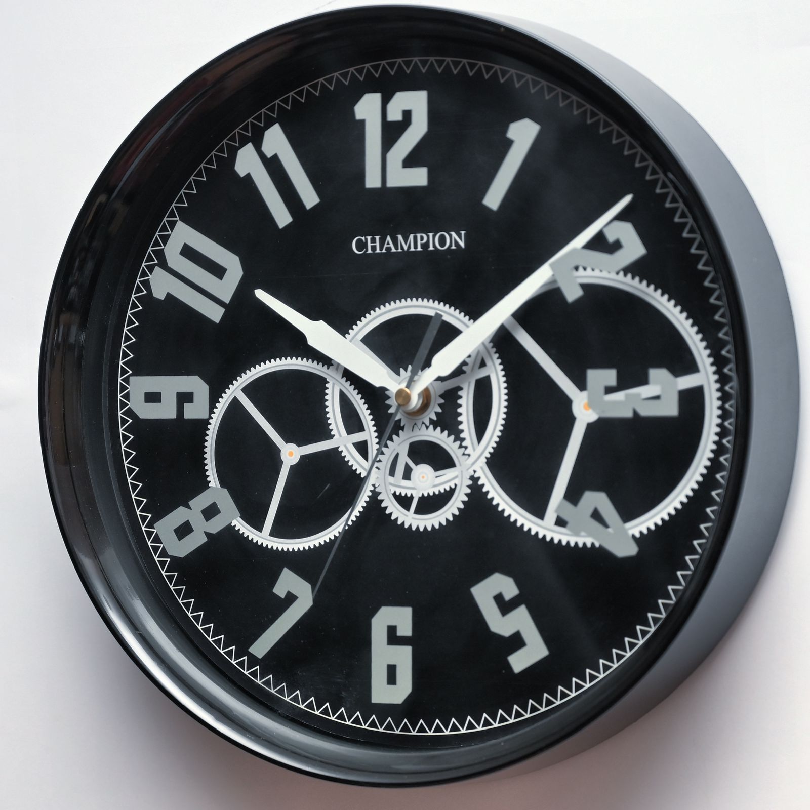 Champion 11.5″ Sophisticated Black Wall Clock – Champion